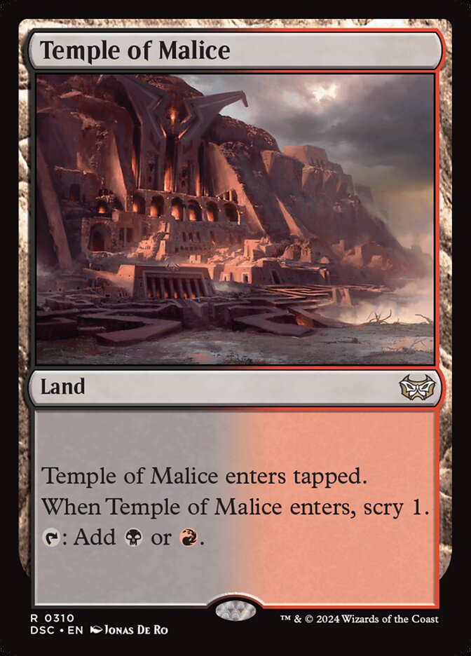 Temple of Malice 310/40 (Commander: Duskmourn: House of Horror)  | Good Games Modbury