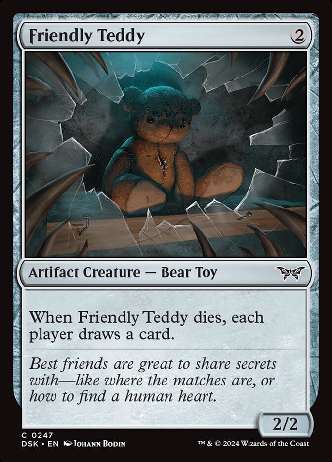 Friendly Teddy 247 (Duskmourn: House of Horror)  - Foil | Good Games Modbury