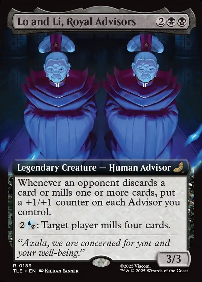 Lo and Li, Royal Advisors 189/317 (Avatar: The Last Airbender: Eternal-Legal)  - Extended Art Foil | Good Games Modbury