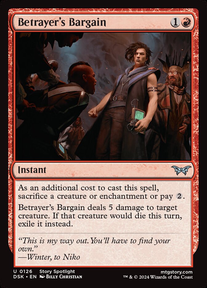 Betrayer's Bargain 126 (Duskmourn: House of Horror)  - Foil | Good Games Modbury