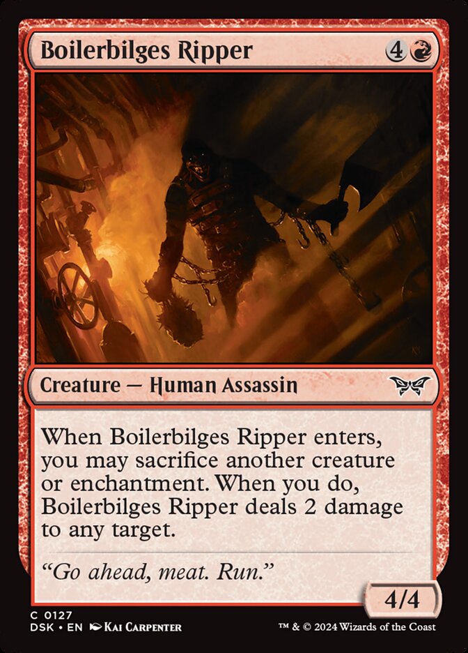 Boilerbilges Ripper 127/286 (Duskmourn: House of Horror)  - Foil | Good Games Modbury