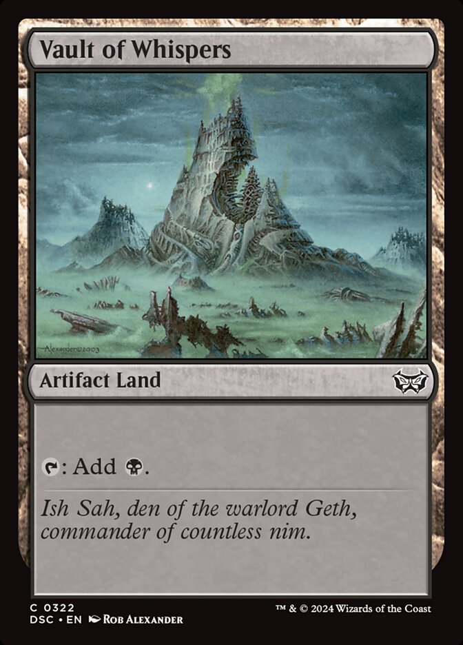 Vault of Whispers 322/40 (Commander: Duskmourn: House of Horror)  | Good Games Modbury