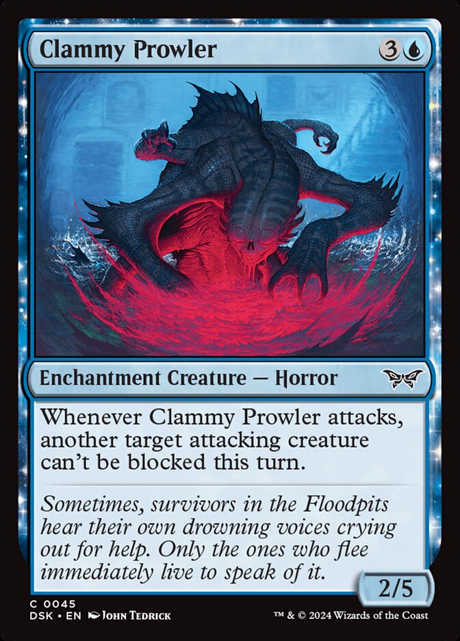 Clammy Prowler 45 (Duskmourn: House of Horror)  - Foil | Good Games Modbury