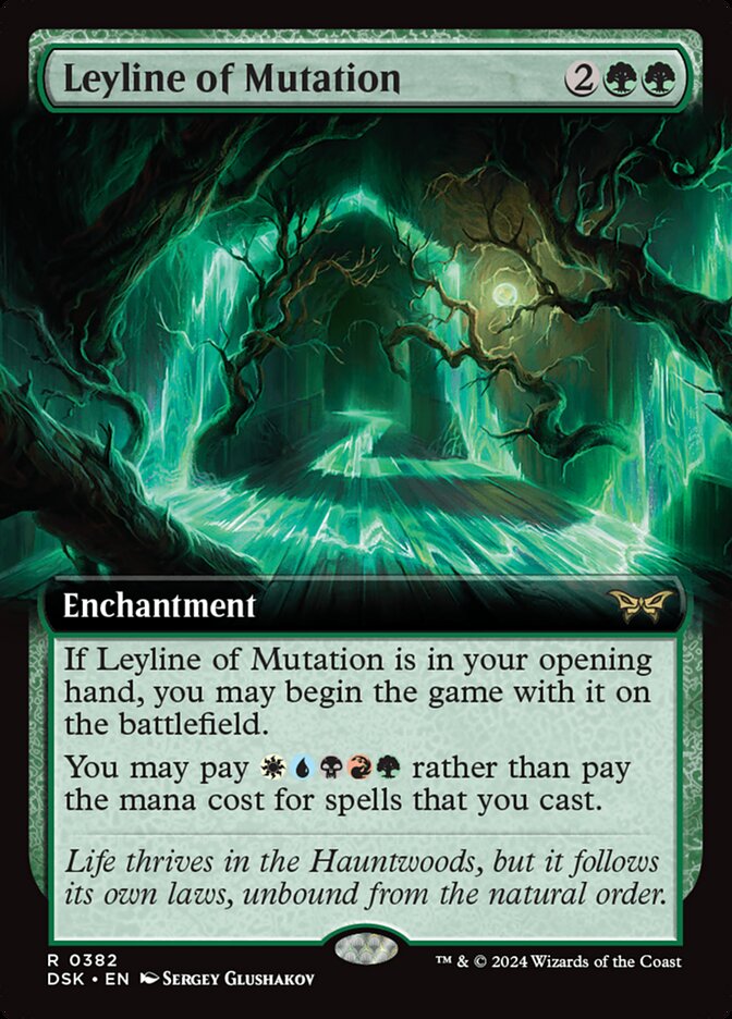 Leyline of Mutation 382/286 (Duskmourn: House of Horror)  - Extended Art Foil | Good Games Modbury