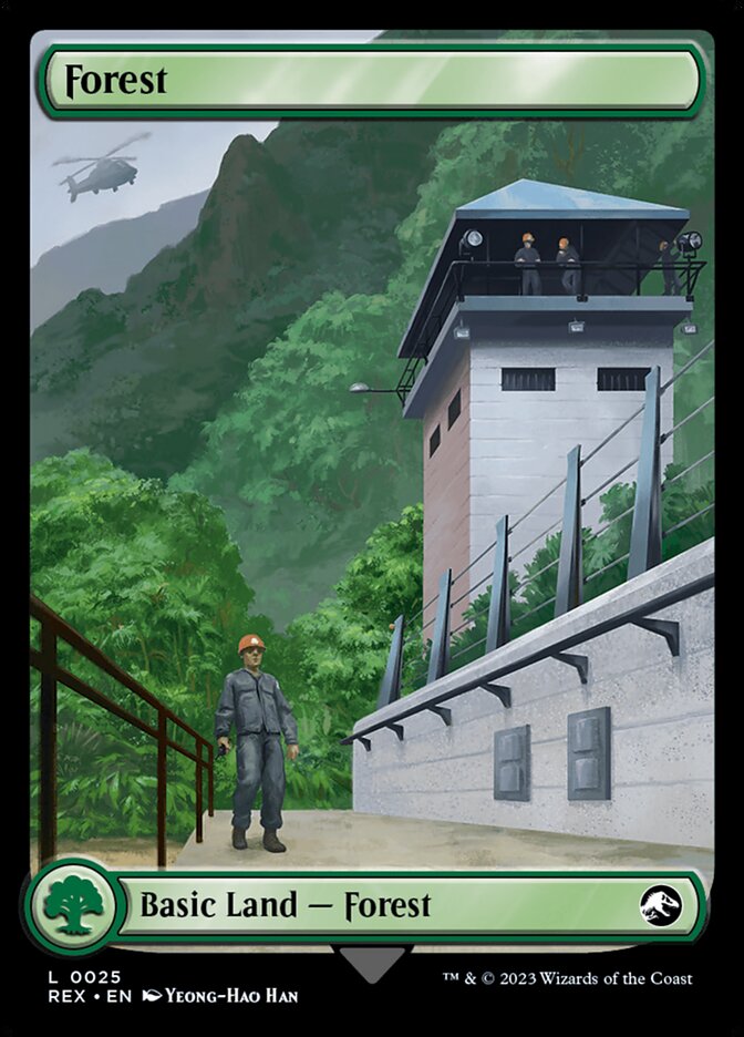 Forest 25/26 (Universes Beyond: Jurassic World Collection)  - Full Art Foil | Good Games Modbury