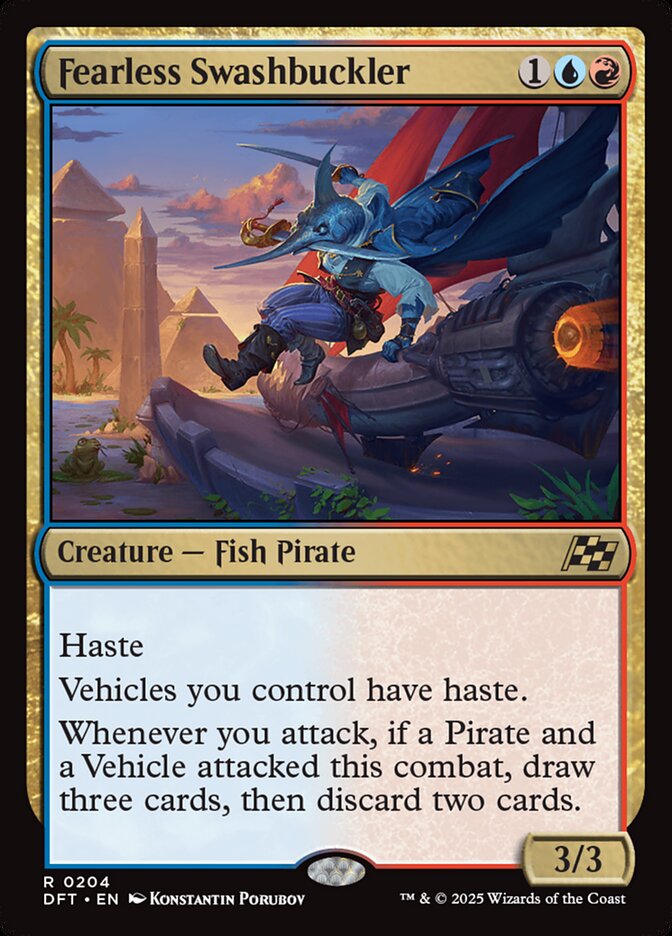 Fearless Swashbuckler 204 (Aetherdrift)  - Foil | Good Games Modbury