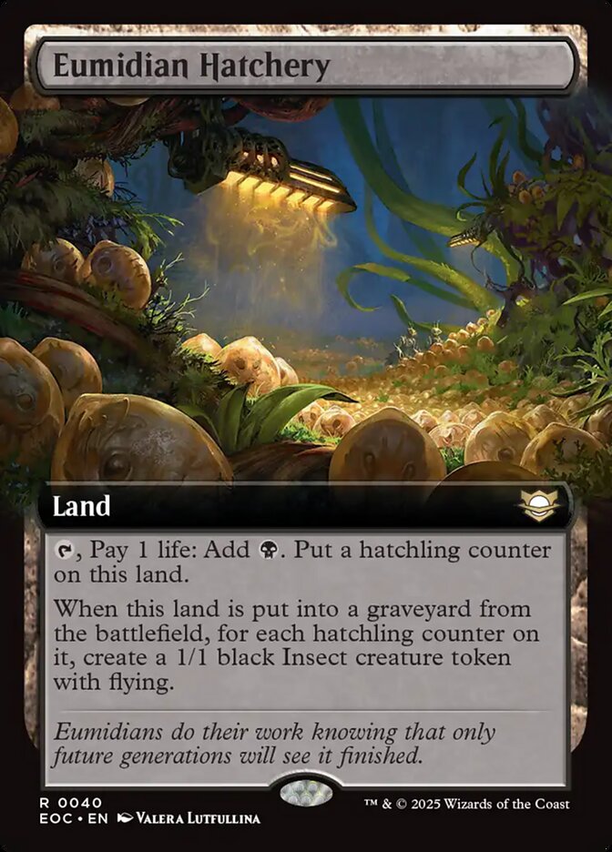 Eumidian Hatchery 40 (Commander: Edge of Eternities)  - Extended Art | Good Games Modbury