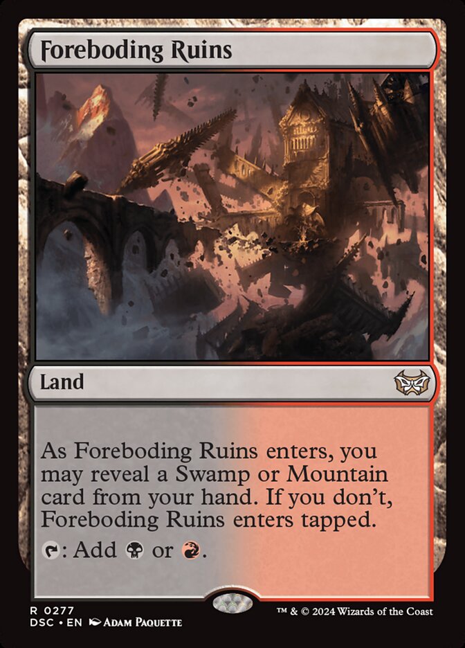 Foreboding Ruins 277 (Commander: Duskmourn: House of Horror)  | Good Games Modbury