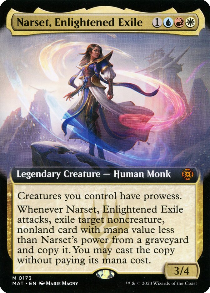 Narset, Enlightened Exile 173/50 (March of the Machine: The Aftermath)  - Extended Art Foil | Good Games Modbury
