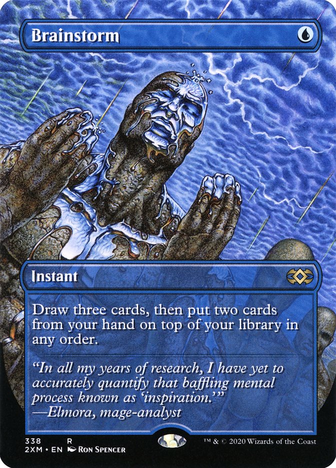 Brainstorm 338/332 (Double Masters)  - Borderless Foil | Good Games Modbury