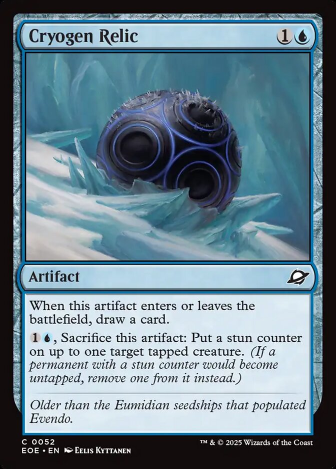Cryogen Relic 52 (Edge of Eternities)  - Foil | Good Games Modbury