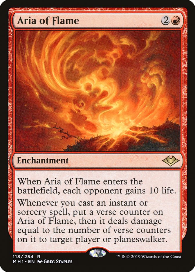Aria of Flame 118/254 (Modern Horizons)  | Good Games Modbury