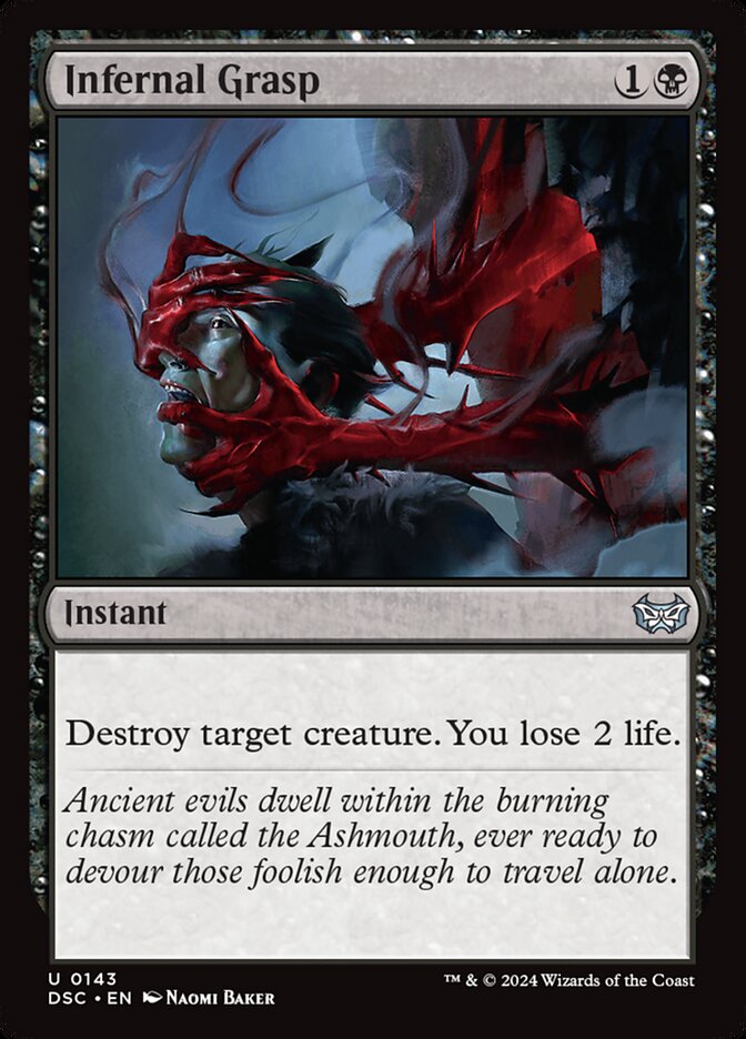 Infernal Grasp 143/40 (Commander: Duskmourn: House of Horror)  | Good Games Modbury