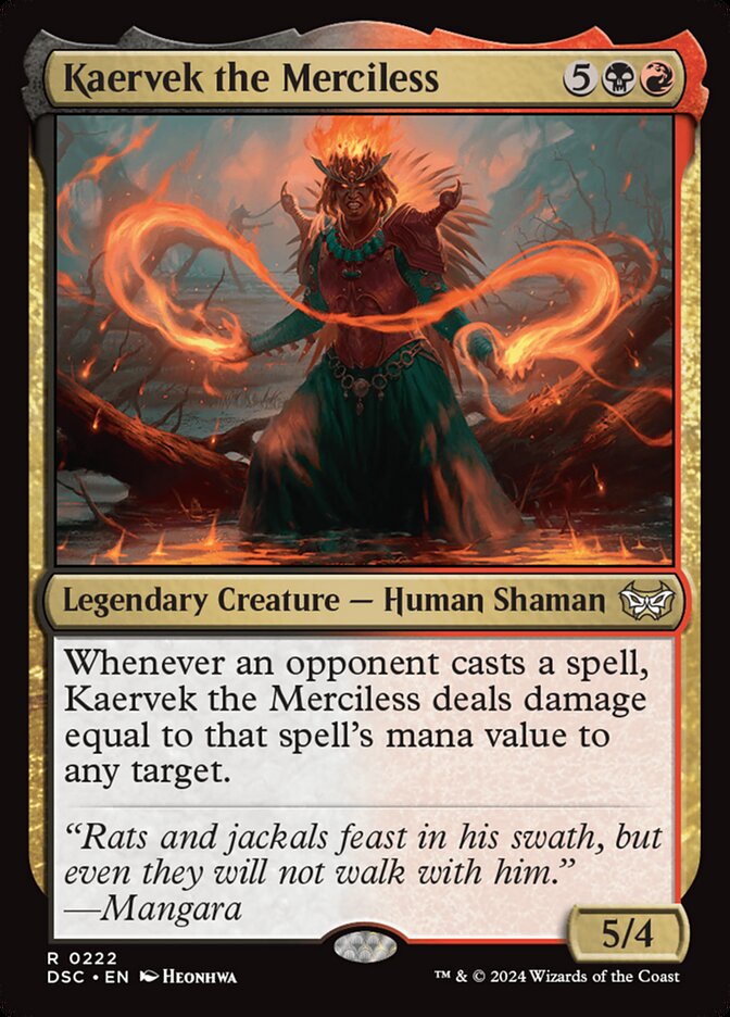Kaervek the Merciless 222 (Commander: Duskmourn: House of Horror)  | Good Games Modbury