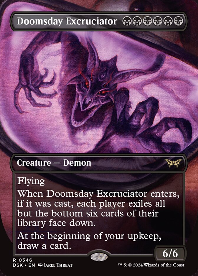 Doomsday Excruciator 346/286 (Duskmourn: House of Horror)  - Borderless | Good Games Modbury