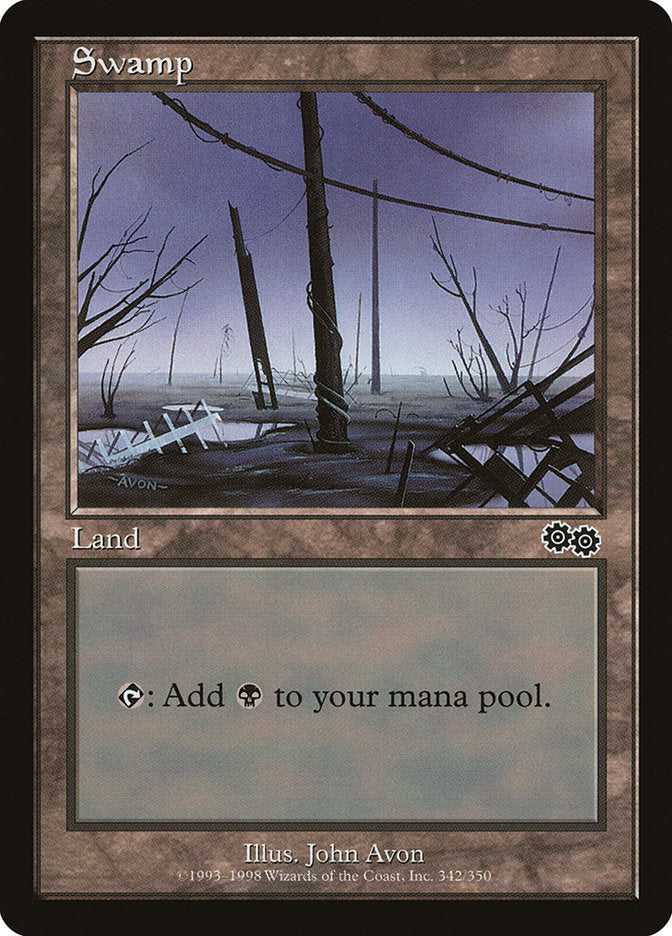 Swamp 342/350 (Urza's Saga)  | Good Games Modbury