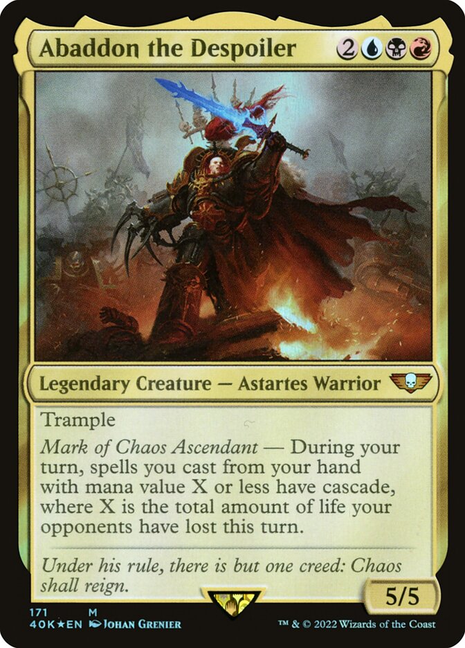 Abaddon the Despoiler 171 (Universes Beyond: Warhammer 40,000)  - Foil | Good Games Modbury