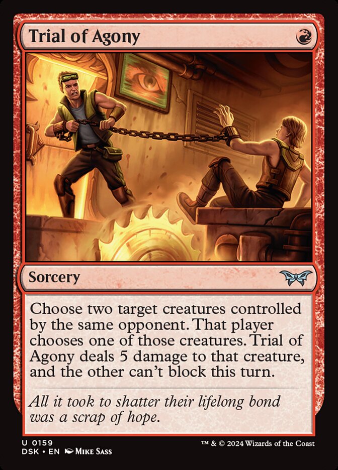 Trial of Agony 159/286 (Duskmourn: House of Horror)  - Foil | Good Games Modbury