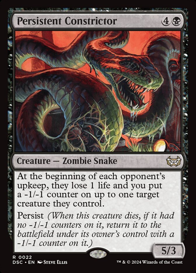 Persistent Constrictor 22/40 (Commander: Duskmourn: House of Horror)  | Good Games Modbury