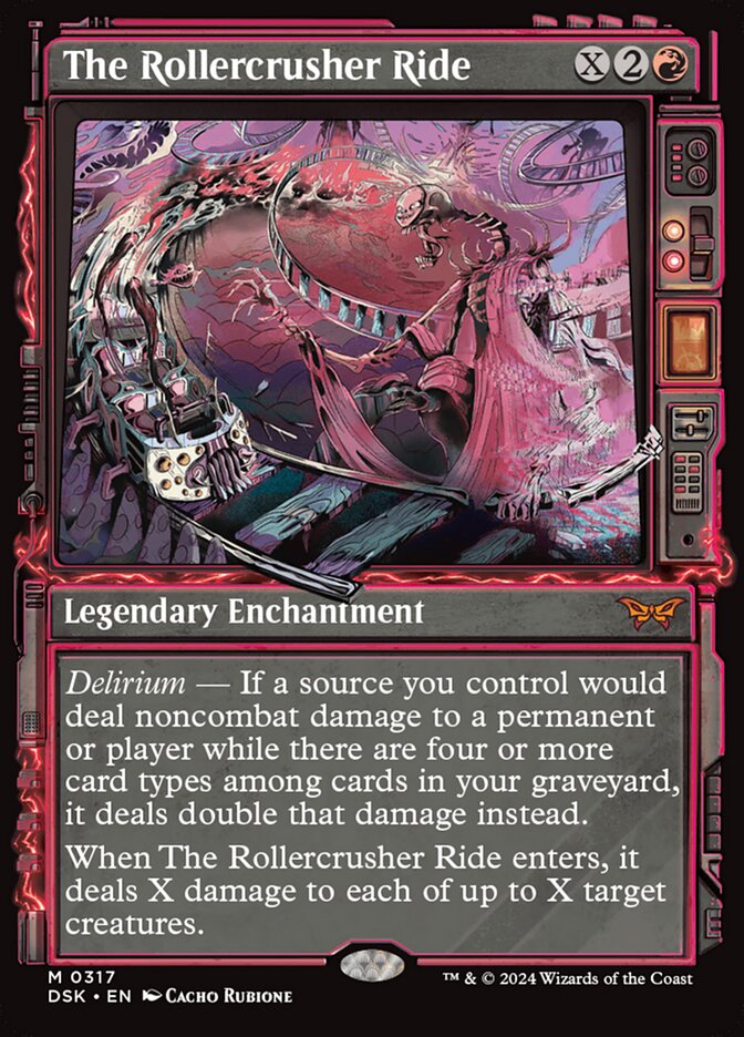 The Rollercrusher Ride 317/286 (Duskmourn: House of Horror)  - Showcase Foil | Good Games Modbury
