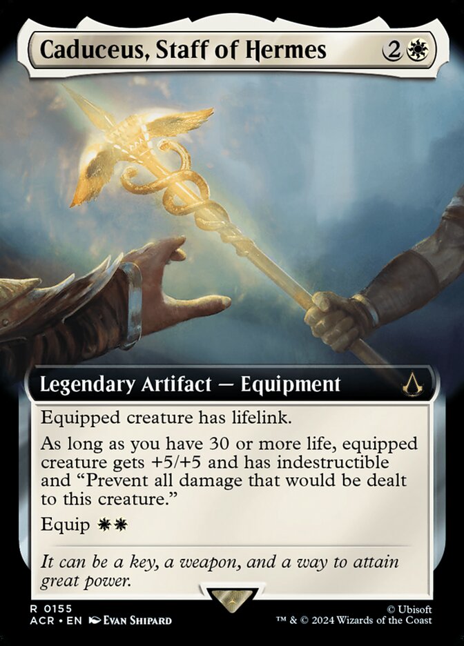 Caduceus, Staff of Hermes 155 (Universes Beyond: Assassin's Creed)  - Extended Art | Good Games Modbury