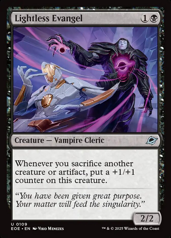 Lightless Evangel 109/276 (Edge of Eternities)  - Foil | Good Games Modbury