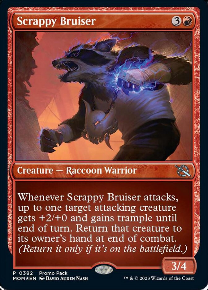 Scrappy Bruiser 382 (Promo Pack: March of the Machine)  - Foil | Good Games Modbury