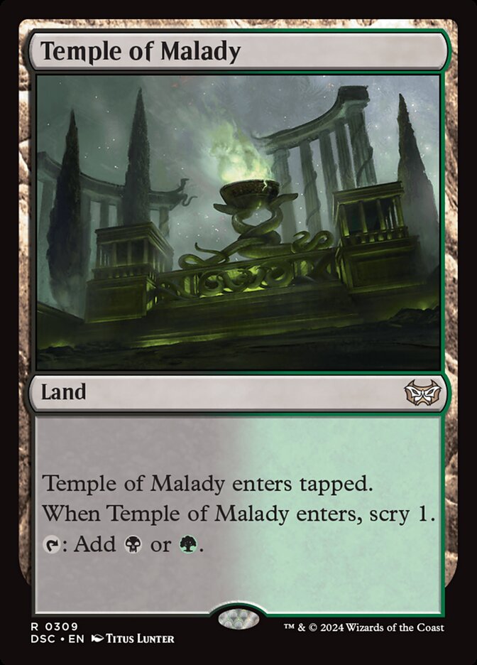 Temple of Malady 309 (Commander: Duskmourn: House of Horror)  | Good Games Modbury