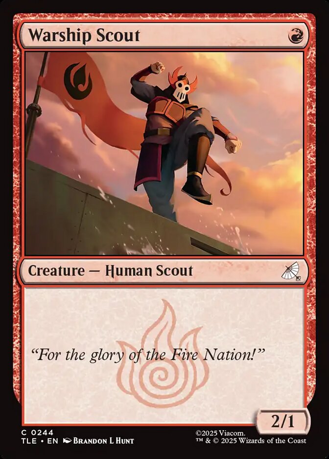 Warship Scout 244/317 (Avatar: The Last Airbender: Eternal-Legal)  - Foil | Good Games Modbury