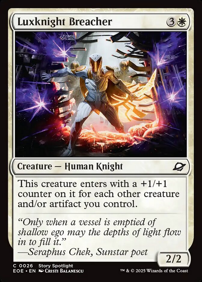 Luxknight Breacher 26/276 (Edge of Eternities)  - Foil | Good Games Modbury