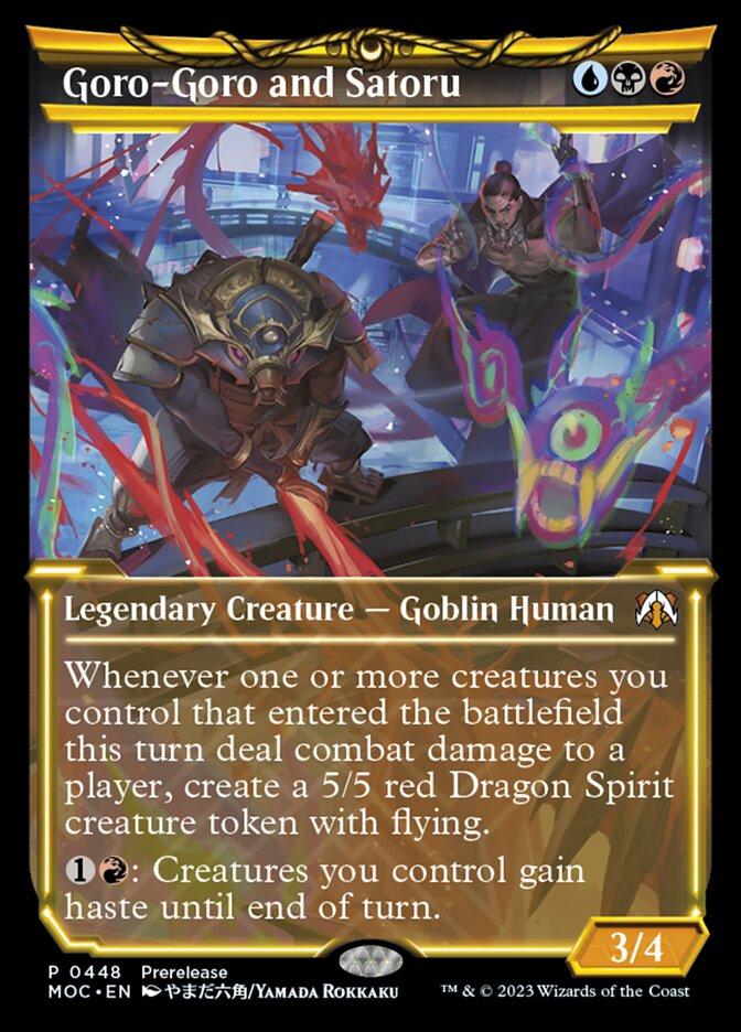Goro-Goro and Satoru 448/444 (Commander: March of the Machine)  - Showcase Foil | Good Games Modbury
