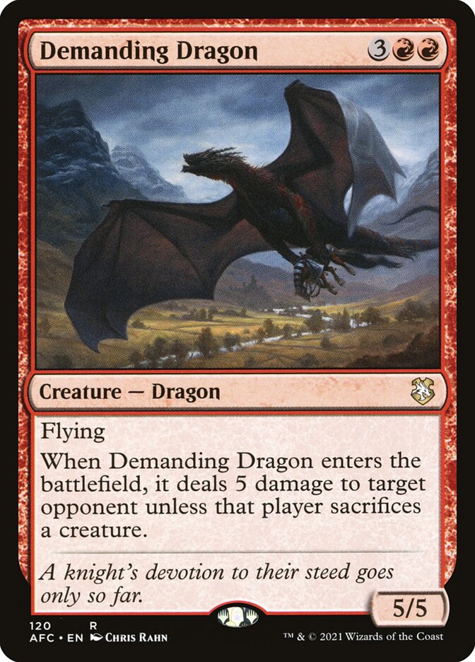 Demanding Dragon 120/62 (Commander: Adventures in the Forgotten Realms)  | Good Games Modbury