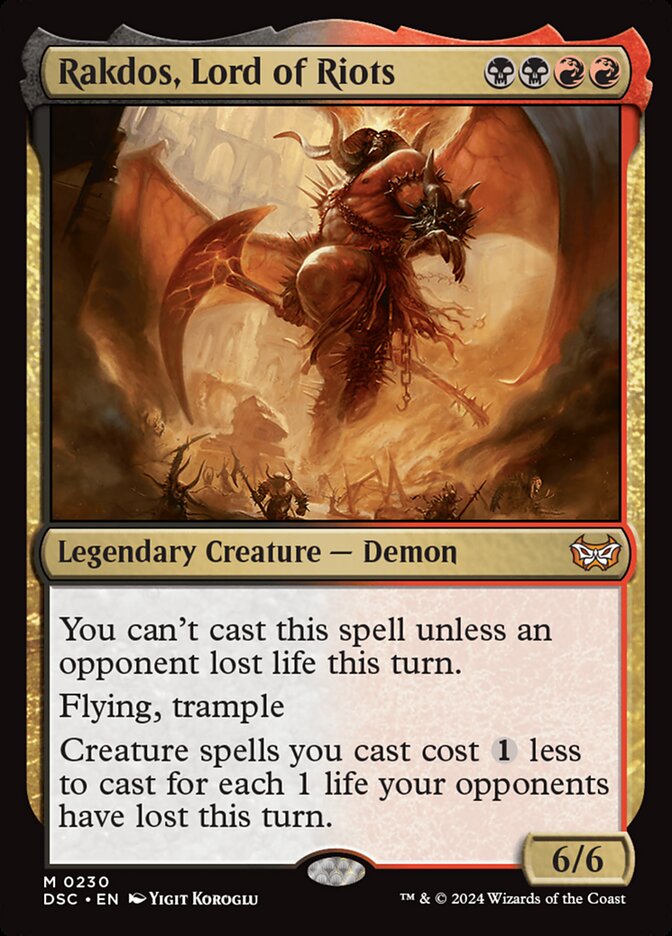 Rakdos, Lord of Riots 230 (Commander: Duskmourn: House of Horror)  | Good Games Modbury