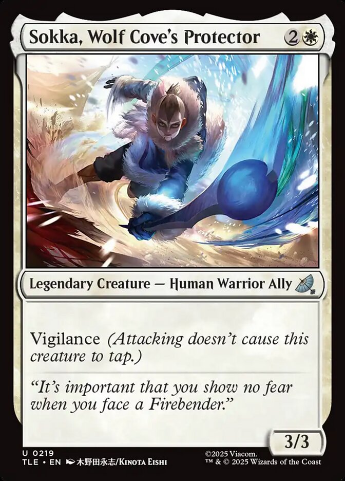 Sokka, Wolf Cove's Protector 219/317 (Avatar: The Last Airbender: Eternal-Legal)  | Good Games Modbury