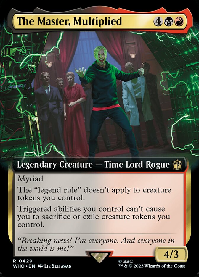 The Master, Multiplied 429/331 (Universes Beyond: Doctor Who)  - Extended Art | Good Games Modbury