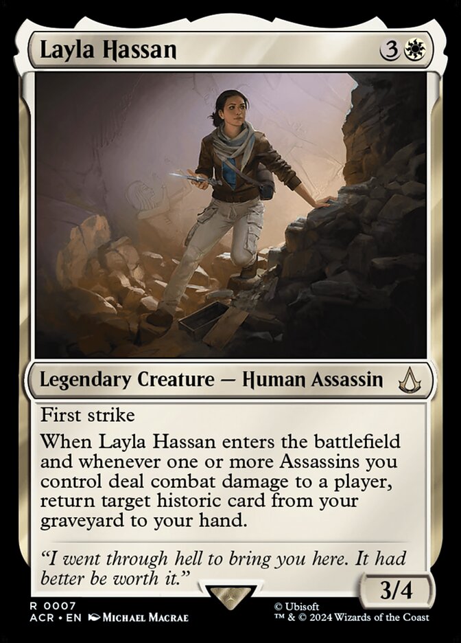 Layla Hassan 7/110 (Universes Beyond: Assassin's Creed)  - Foil | Good Games Modbury