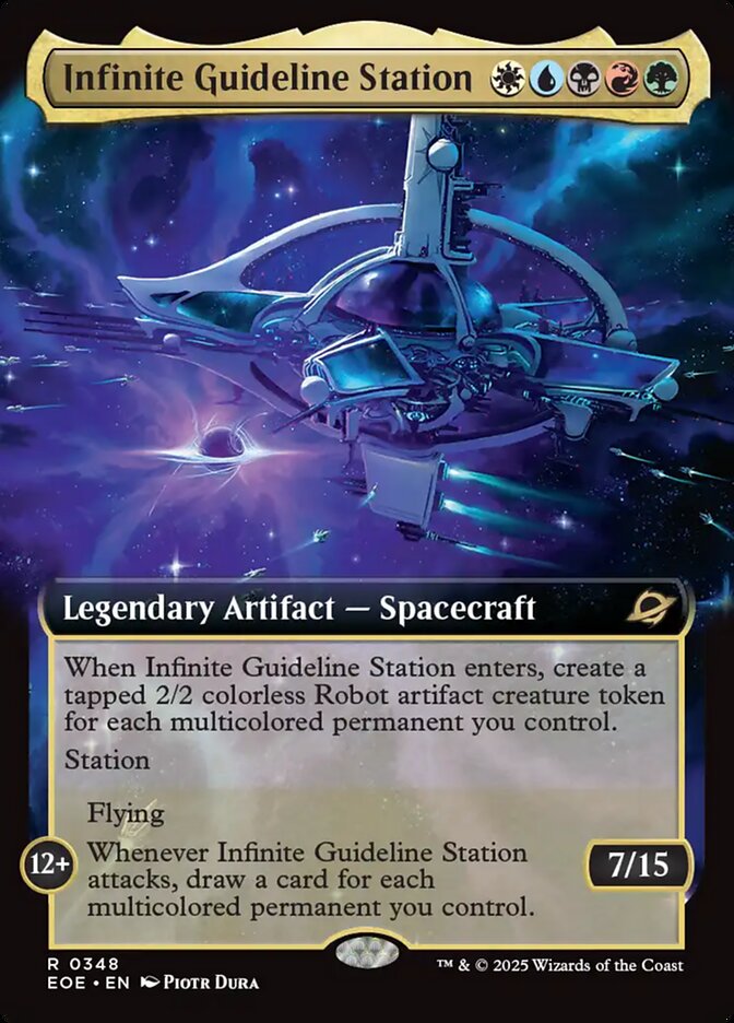 Infinite Guideline Station 348 (Edge of Eternities)  - Extended Art  | Good Games Modbury