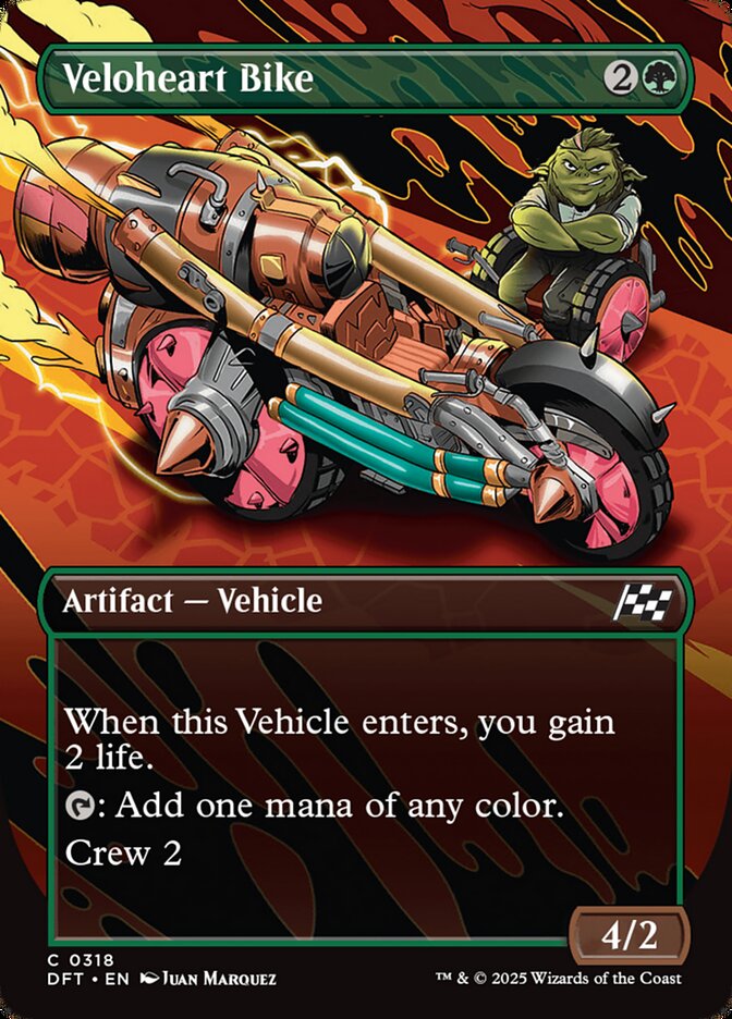Veloheart Bike 318/291 (Aetherdrift)  - Borderless Foil | Good Games Modbury