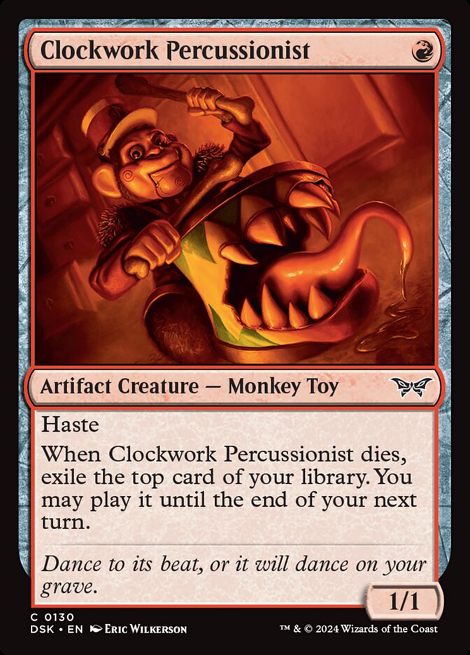Clockwork Percussionist 130/286 (Duskmourn: House of Horror)  | Good Games Modbury