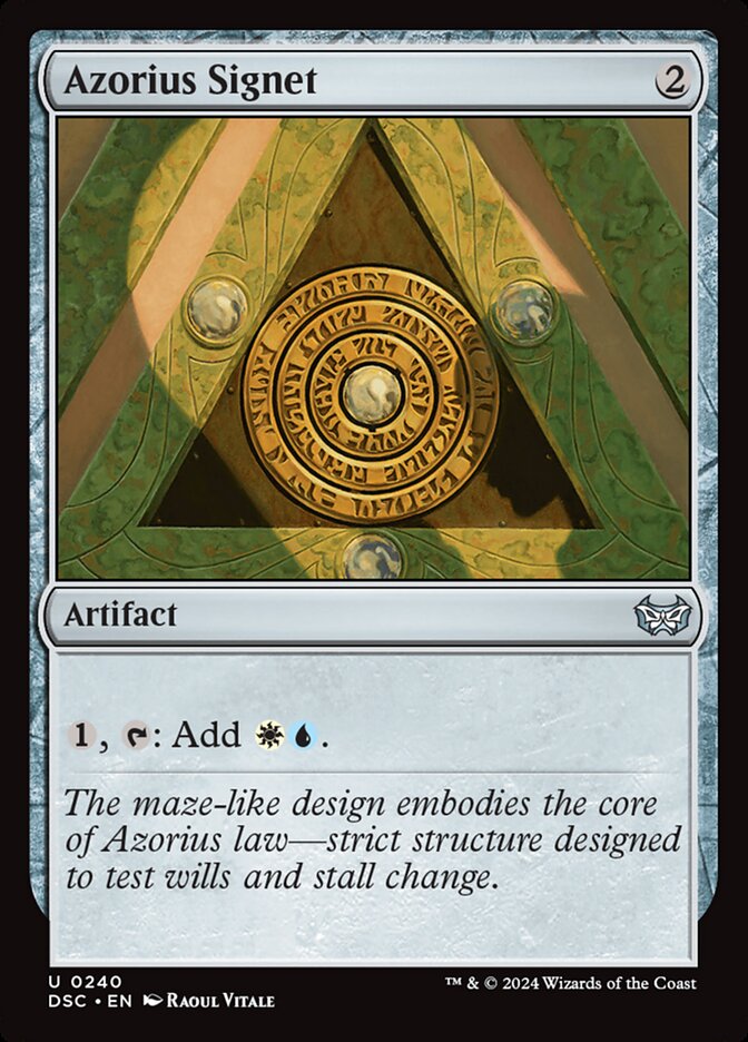 Azorius Signet 240/40 (Commander: Duskmourn: House of Horror)  | Good Games Modbury