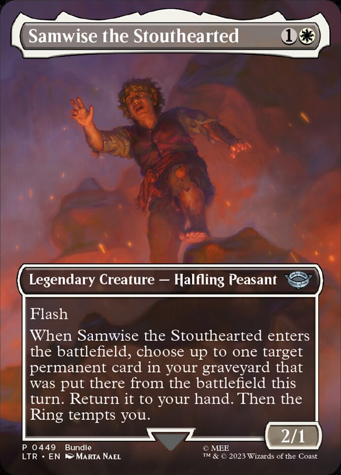 Samwise the Stouthearted Borderless LTR Bundle 449 (Unique and Miscellaneous Promos)  | Good Games Modbury