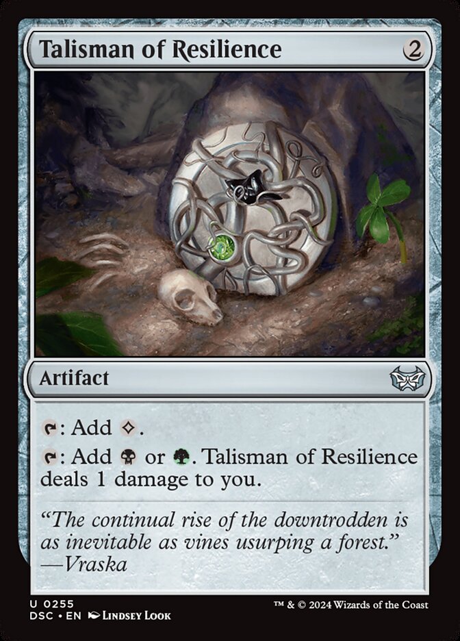 Talisman of Resilience 255 (Commander: Duskmourn: House of Horror)  | Good Games Modbury