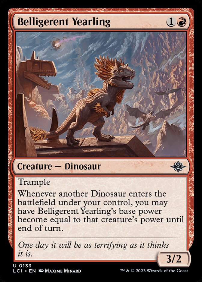 Belligerent Yearling 133 (The Lost Caverns of Ixalan)  - Foil | Good Games Modbury