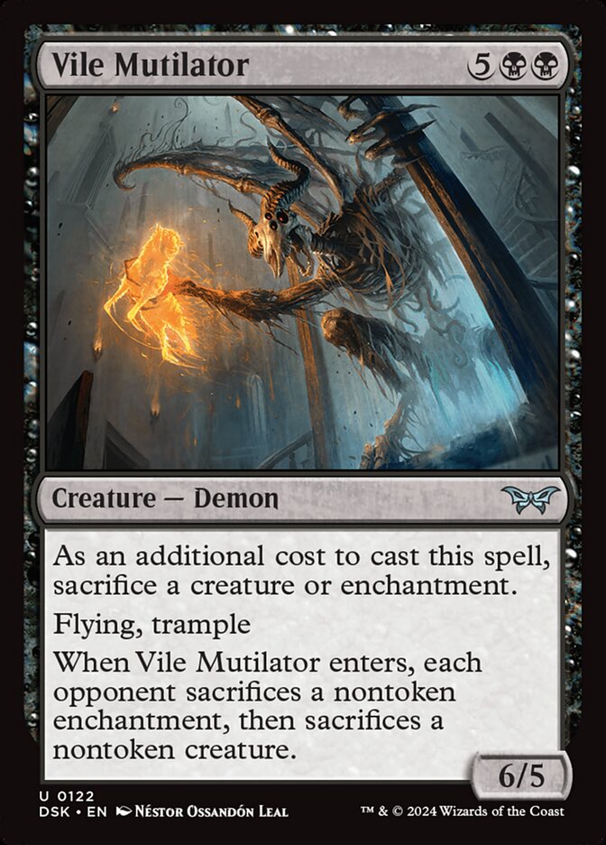 Vile Mutilator 122 (Duskmourn: House of Horror)  - Foil | Good Games Modbury