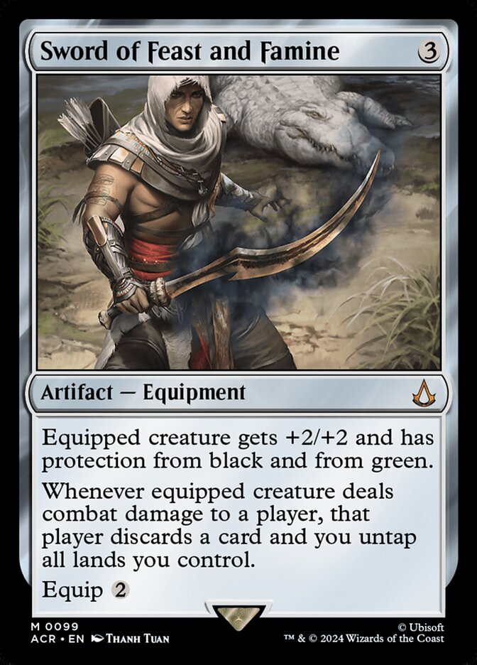 Sword of Feast and Famine 99 (Universes Beyond: Assassin's Creed)  - Foil | Good Games Modbury