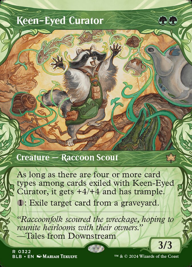 Keen-Eyed Curator 322 (Bloomburrow)  - Showcase Foil | Good Games Modbury