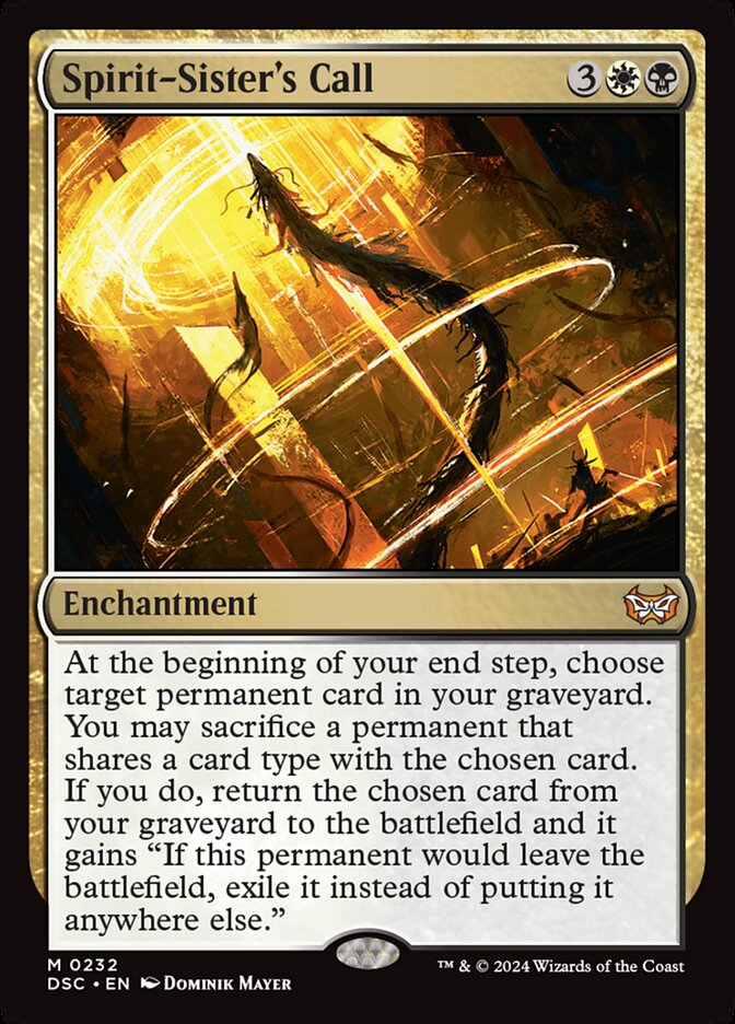 Spirit-Sister's Call 232/40 (Commander: Duskmourn: House of Horror)  | Good Games Modbury