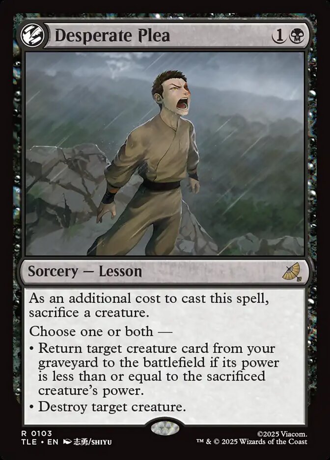 Desperate Plea 103/317 (Avatar: The Last Airbender: Eternal-Legal)  - Foil | Good Games Modbury