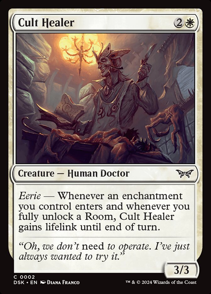 Cult Healer 2 (Duskmourn: House of Horror)  - Foil | Good Games Modbury