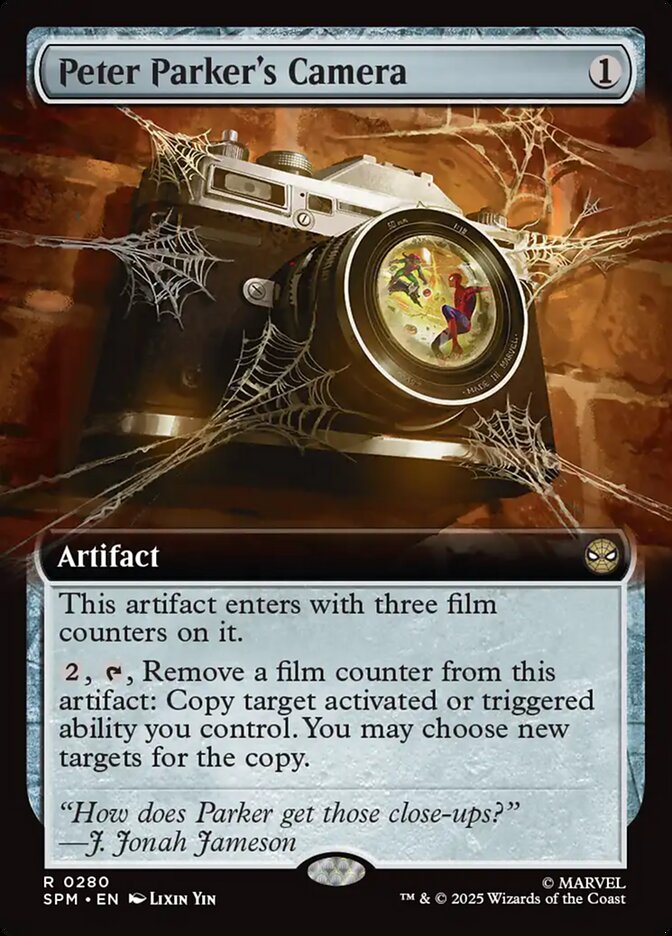 Peter Parker's Camera 280/198 (Marvel's Spider-Man)  - Extended Art Foil | Good Games Modbury